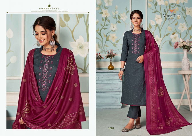 Elira Vol 1 By Vastu Cotton Printed Kurti With Bottom Dupatta Wholesale Price In Surat